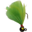 Double-O Tackle Company Flu-Flu Jig, 1/64 oz, Sz 10 Hook, Black/Chartreuse &amp; Lime, 61293