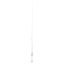 Duckett Fishing Pro Series Spinning Rod, Med, White, 6ft 8in, DFPS68M-S