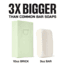 Duke Cannon Supply Co High Country Big Ass Brick Of Soap, Green, Small, BSBA-HCTY10