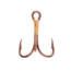 Eagle Claw 2x Double and Treble Hook,Curved Point,Regular Shank,Bronze,A-Pack Hooks 374A-6
