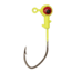 Eagle Claw Ball Head Jig Pro V Hook, Chartreuse, 1/32oz, 10 per Pack, PFPV132-3