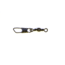 Eagle Claw Barrel Swivel w/Safety Snap,Resealable,Black,Size 3 01042-003