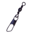Eagle Claw Barrel Swivel w/Safety Snap,Resealable,Black,Size 7 01142-007