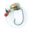 Eagle Claw Carolina Rig,Platinum Black,1/2oz Brass Weight w/ Red Glass Bead ECCR5