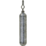 Eagle Claw Lazer Cylinder Drop Shot Weight, 1/8oz, 7/Packg, LWDSC-18