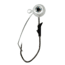 Eagle Claw Lazer Sharp Pro-V Weedless Eagle Eye Jig, 3/0 Hook, Pearl/ White, 1/4oz, 5 per Pack, LEEJW14-1