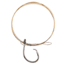 Eagle Claw Lazer Sharpinline Circle Hook Shark Rig, Size 10/0 L2004 Hook, 48in Steel Wire, Platinum Black, 1/Pack, L932-C2