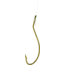 Eagle Claw Live Minnow Snelled Hook, Plain Shank Non-Offset, Up Eye, Bronze, Size 6, 6 per Pack, 333H-6