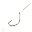 Eagle Claw Nylawire Kahle Snelled Hook,Offset,105in,Nickel 424NWH-1/0