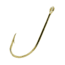 Eagle Claw Plain Shank Hook,Offset,Claw Point,Ringed Eye,Gold,A-Pack Hooks 089A-2/0