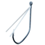 Eagle Claw Trokar Finesse Weedless Hook, Platinum Chrome, Size 2/0, 6 per Pack, TK137W-2/0