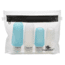 Eagle Creek Silicone Bottle Set, Clear/Aqua, EC041262147