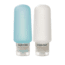 Eagle Creek Silicone Bottles 3 Oz-Clear/Aqua
