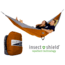 Double Nest Hammock w/ Insect Shield-Orange/Grey