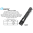 EAGTAC T25V XHP70.2 Flashlight, 21700 5000mAh li-ion, NW LED, 2990 Lumen, Black, T25V-XHP702-NW