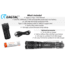 EAGTAC T25V XHP70.2 Flashlight, 21700 5000mAh li-ion, NW LED, 2990 Lumen, Black, T25V-XHP702-NW