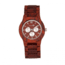 Earth Wood Bonsai Bracelet Watch with Day/Date, Red, ETHEW5303