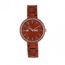 Earth Wood Mimosa Bracelet Watch with Day/Date, Red, ETHEW5403