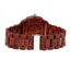 Earth Wood Scaly Bracelet Watch w/Date, Red, One Size, ETHEW2103