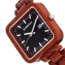 Earth Wood Berkshire Bracelet Watch w/Date, Red, One Size, ETHEW5703