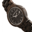 Earth Wood Biscayne Bracelet Watch w/Date, Dark Brown, One Size, ETHEW4202