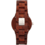 Earth Wood Biscayne Bracelet Watch w/Date, Red, One Size, ETHEW4203