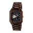 Earth Wood Black Rock Automatic Bracelet Watch, Dark Brown/Dark Brown ETHEW4402
