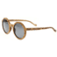 Earth Wood Canary Polarized Sunglass, Zebrawood/Black, One Size, ESG040Z