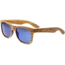 Earth Wood Cape Cod Sunglasses, Zebrawood Frame, Blue Lens, Polarized, One Size, ESG060Z