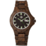 Earth Wood Gila Bracelet Watch w/Magnified Date, Dark Brown, One Size, ETHEW3302
