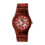 Earth Wood Gobi Automatic Skeleton Bracelet Watch, Red ETHEW4303