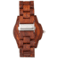 Earth Wood Heartwood Bracelet Watch w/Date, Red, One Size, ETHEW1503
