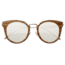Earth Wood Karekare Polarized Sunglass, Zebra/Silver, One Size, ESG028Z