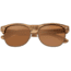 Earth Wood Moonstone Sunglasses, Zebra Frame, Brown Lens, Polarized, One Size, ESG017ZR