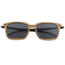 Earth Wood Doumia Polarized Sunglass, Zebrawood/Black, One Size, ESG043ZB