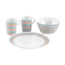 Easy Camp Melamine Set Tableware for 2 Person, Stripe 680040
