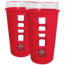 Eco Vessel 2 pc. Vibe Glass Pint w/Silicone Sleeve Red 16oz 9005557