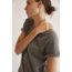 Ecoalf Greatalf B T-Shirt - Womens, Dark Grey, Small, GATSGREAT1230WW21-233-S