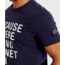 Ecoalf Natal Classic Because T-Shirt - Mens, Navy, Medium, GATSNATCL8012MW20-160-M