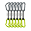 Edelrid Pure Set 6-Pack Quickdraw, Slate/Oasis, 10cm, 737910106270