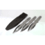 EDEMO Spyderco SpyderThrowers Set of 3 Throwing Knives Plain Edge Fixed Blade Knives 9in, Black, Small, TK01SM, EDEMO1