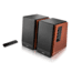 Edifier R1700BTs Powered Bluetooth Bookshelf Speakers, Brown, 4004971
