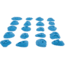 eGrips Drop Art Footholds, Blue, 301213-1301