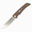 EIKONIC Knife Company Aperture Folding Knife, 3.14in, D2 Steel w/Rockwell Hardness of 59-60, Micarta Handle, Satin/Brown, 551SBR