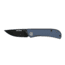EIKONIC Knife Company Fairwind Folding Knife, 2.72in, D2 Steel w/ Rockwell Hardness of 59-60, G10 Handle, Black/ BlueGrey, 220BGY