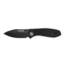 EIKONIC Knife Company Kasador Folding Knife, 2.7in, D2 Steel w/ Rockwell Hardness of 59-60, Micarta Handle, Black/Black, 331BB