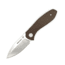 EIKONIC Knife Company Kasador Folding Knife, 2.7in, D2 Steel w/ Rockwell Hardness of 59-60, Micarta Handle, Satin/Brown, 331SBR