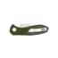 EIKONIC Knife Company Kasador Folding Knife - Designed by Jonas Iglesias, 2.7in, D2 Steel w/ Rockwell Hardness of 59-60, Micarta Handle, Satin/Green, 331SGN