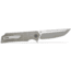 EIKONIC Knife Company Tsuru 3.30 Folding Tanto Plain Satin 154CM SS Blade, 4.20 Green Canvas Micarta Handle, TS8SG