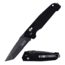 Elite Tactical 8in Folding Knife, 3,5 in, 8Cr13 Stainless Steel, Drop Point, Serrated, Black, ET-1016TB-SO